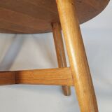 Brutalist oak coffee table