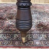 19th century English mahogany crank table with 3 extensions
