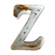 Letter "Z" of vintage industrial brand in iron