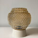 Amber diamond glass wall light