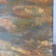 Paysage ochre et brun, huile sur toile signé