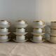 12 coffee cups and 12 white porcelain cups of Gold Gold Limoges