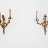 Pair of wall lamps, France, around 1900.