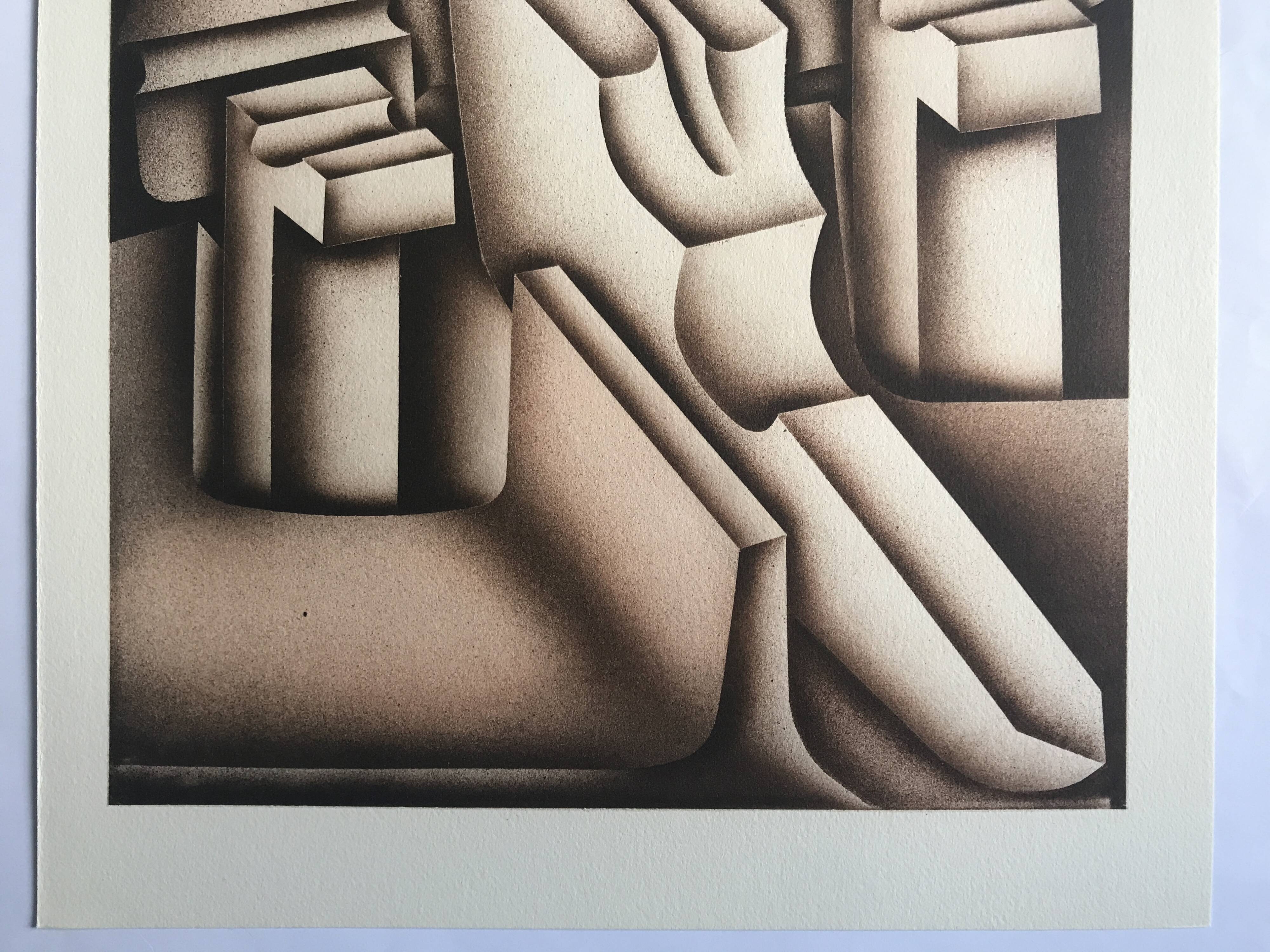 Original lithograph by Jacques POLI, Centrale, 1978