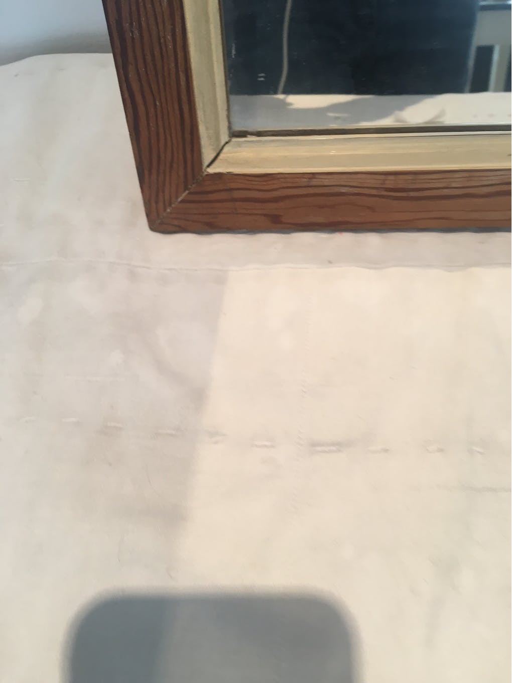 Rectangular wooden mirror 53 x 41 cm