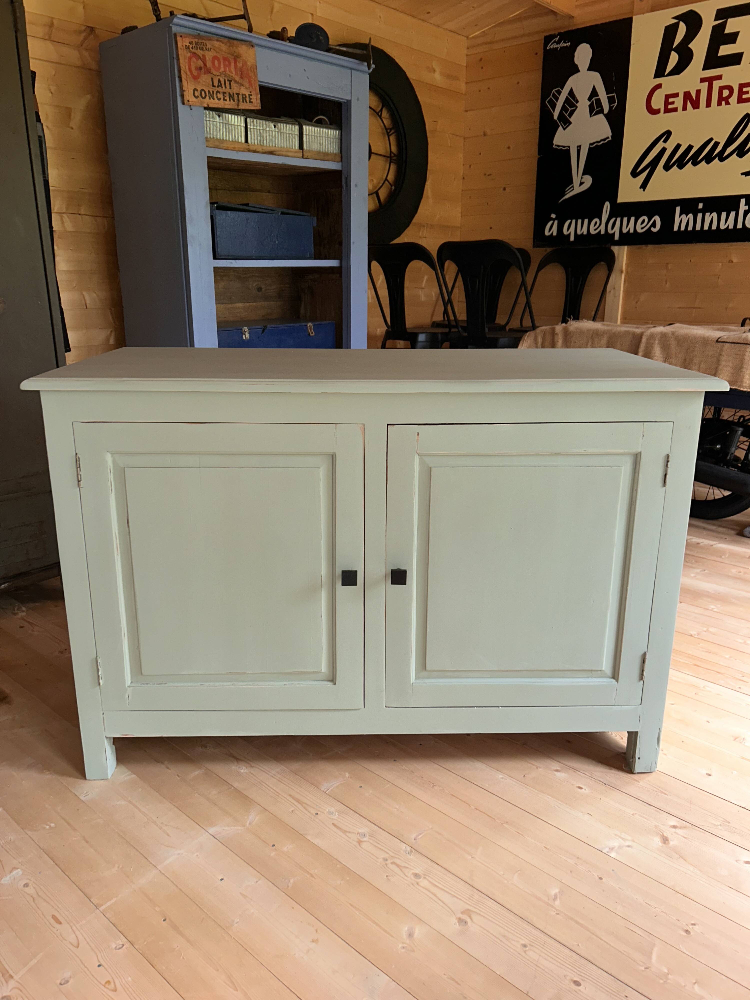 Renovated solid wood sideboard