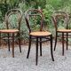 Trio chairs bistrot Thonet, Fischel and Mundus early twentieth century