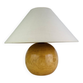 Lampe boule bois SCE années 80