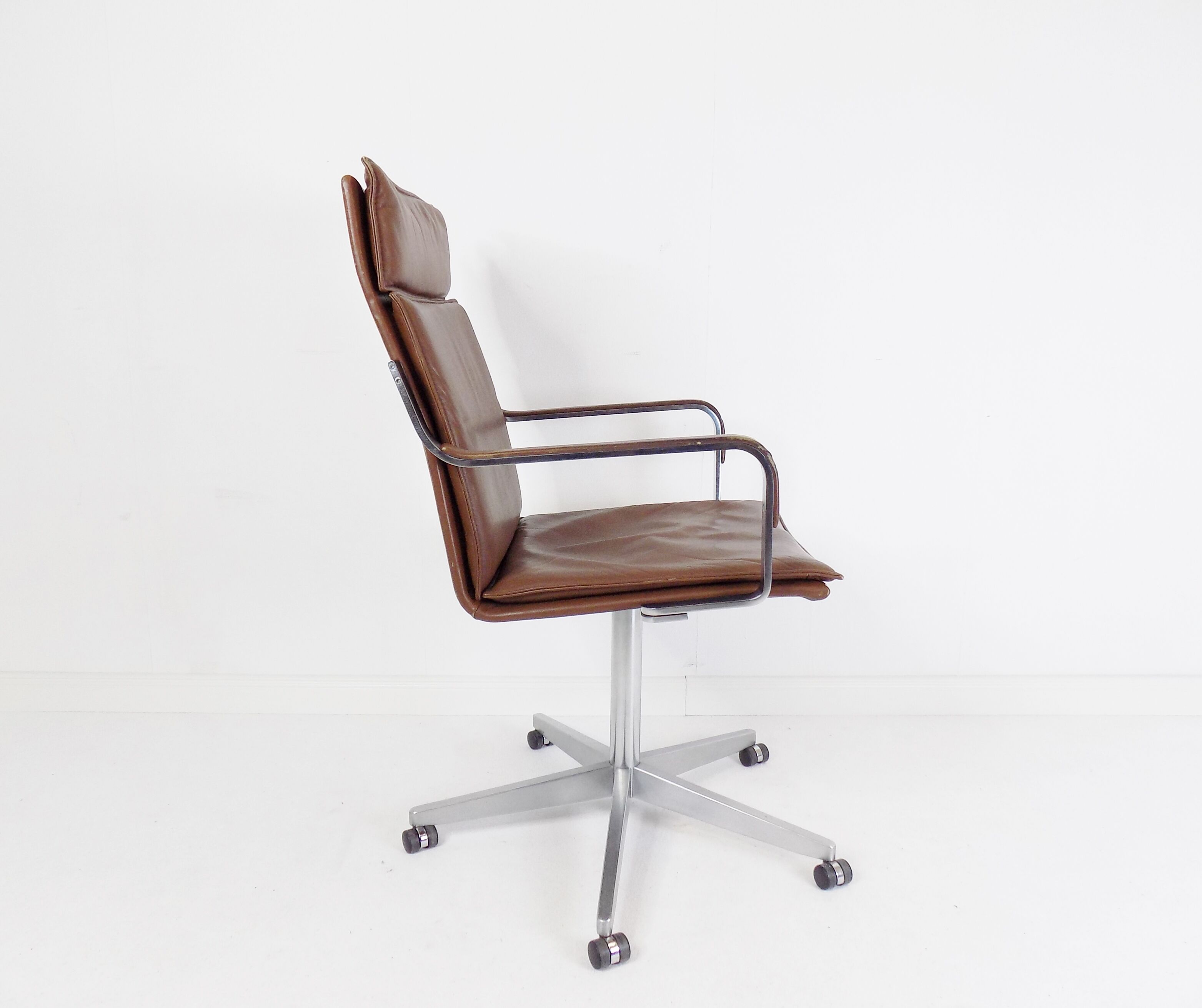Walter Knoll Art Collection leather office chair by Rudolf Glatzel