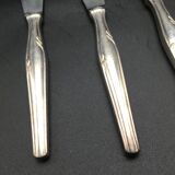 12 silver metal knives