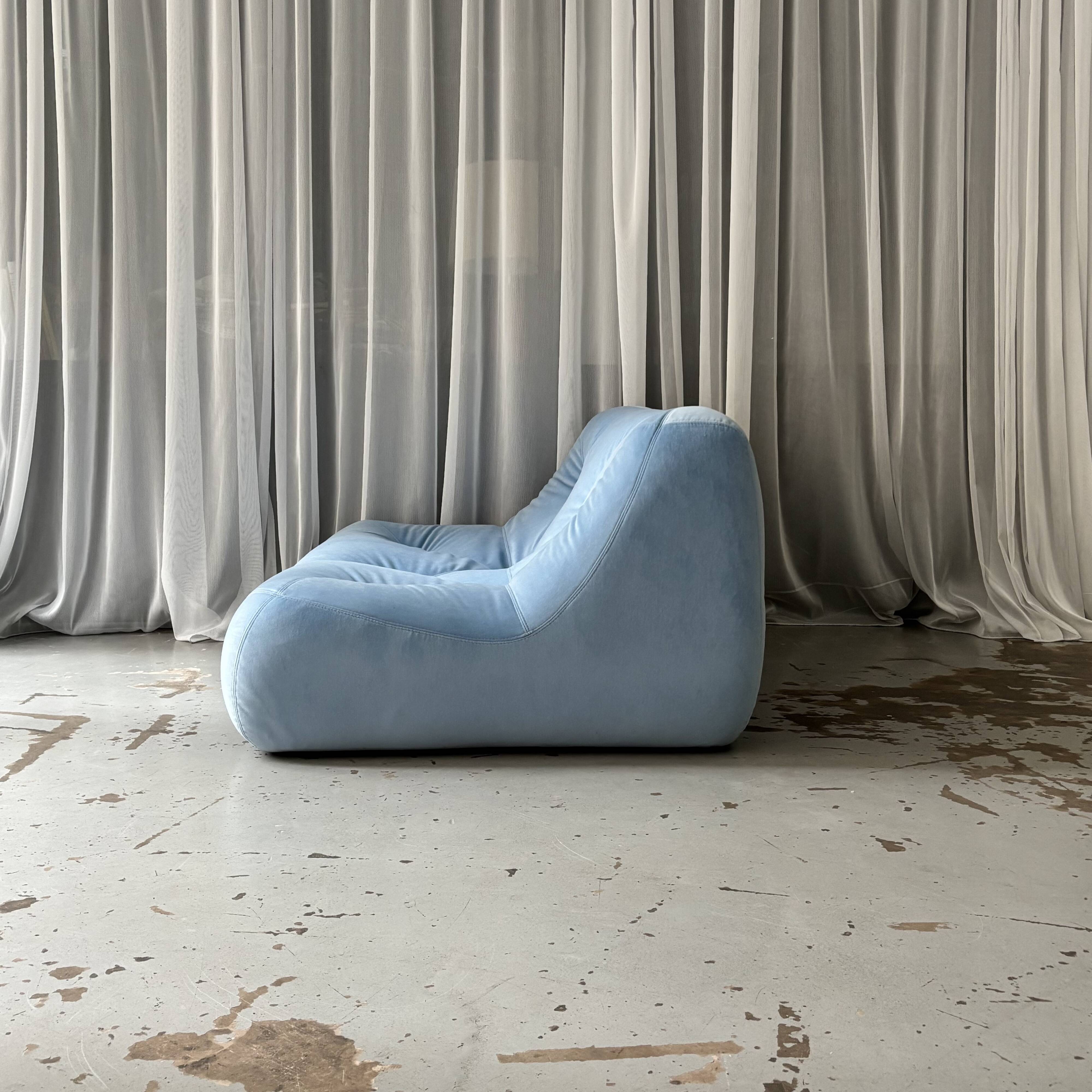 Two-seater Kali sofa in green by Michel Ducaroy for Ligne Roset.