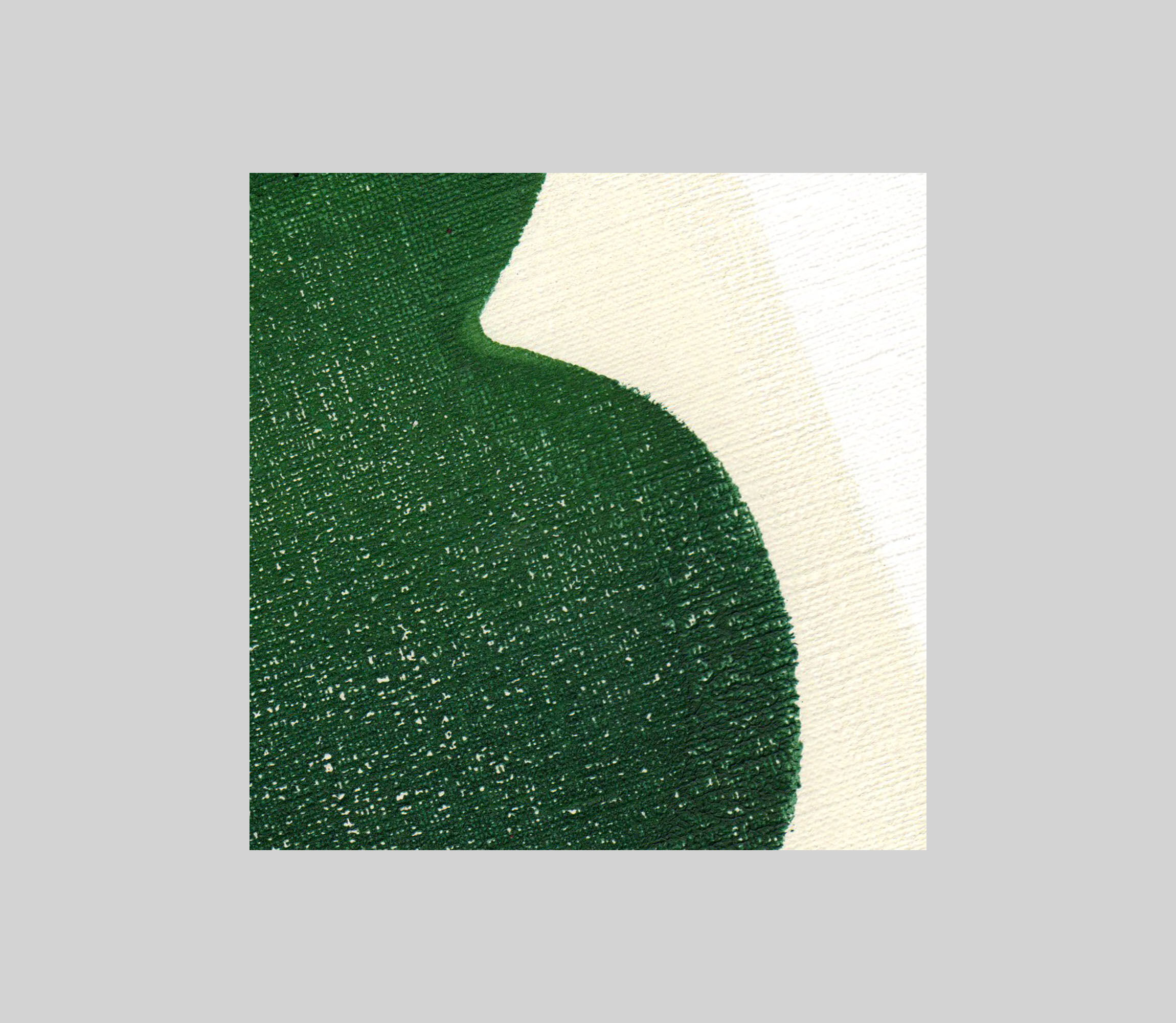 Duo of paintings on paper - pow and mood - dark green - signed eawy