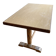 Antique bistro table L. Buchon in wood and metal