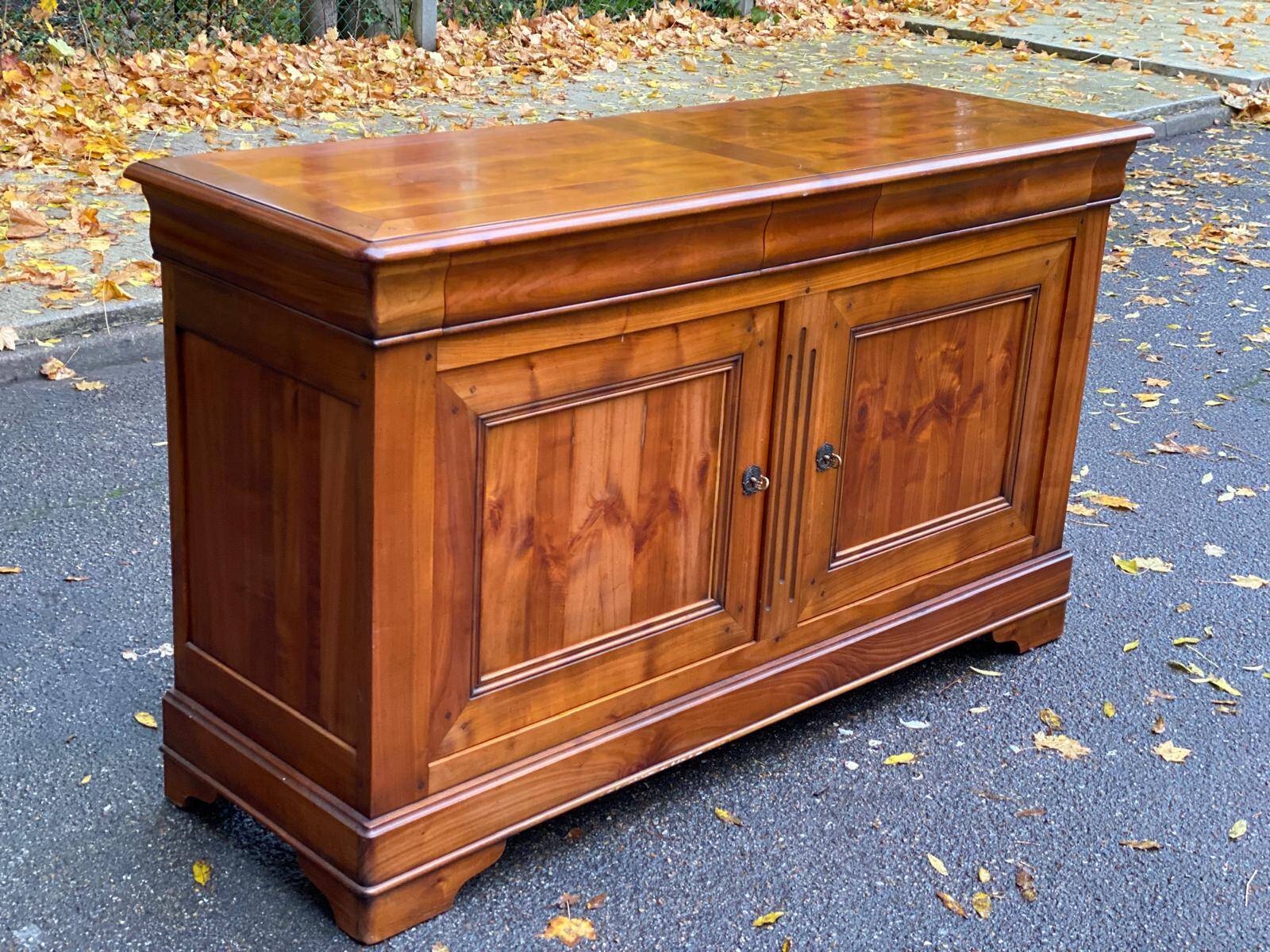 19th century Louis Philippe solid wood sideboard, 176cm