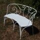 Wrought iron garden bench