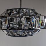 Crystal saucer chandelier by Kinkeldey, 1960s-70s