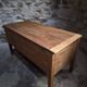 Antique French flour chest in oak – 19th-century farmhouse side table
