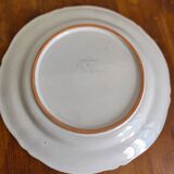 Moustiers plate signed lallier