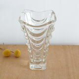 Vintage molded glass vase