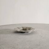 Vintage Swedish Modern Pewter Floral Dish by Estrid Ericson, 1920s