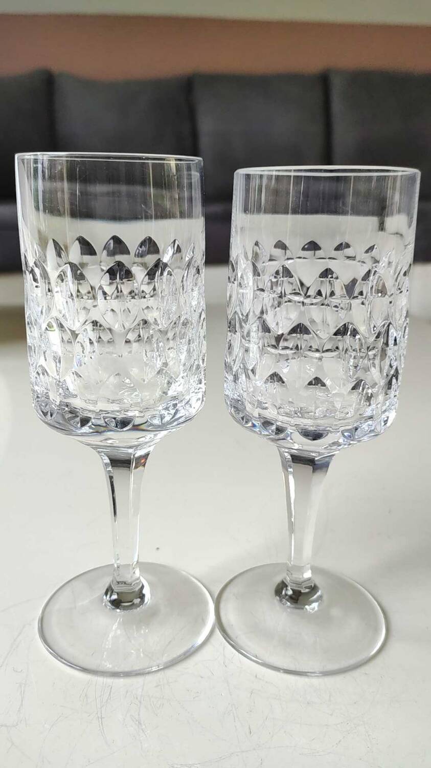 Lot 7 x Verres à vin. Peill & Putzler. Modèle Granada. En cristal.