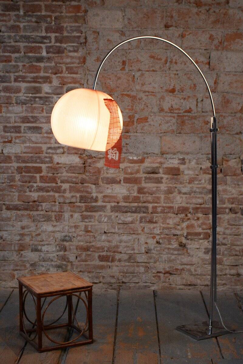 Mid-Century Modern Floor Lamp in Chrome-Plated Steel, Czech, 1960s