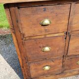 Wooden trade furniture 12 drawers hardware