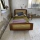 Roset SNA teak and cane bed, 1 person