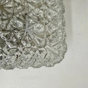 Mid-century crystal wall light / ceiling light by Limburg Glashütte, 1970s Germany