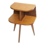 Wooden tripod bedside table