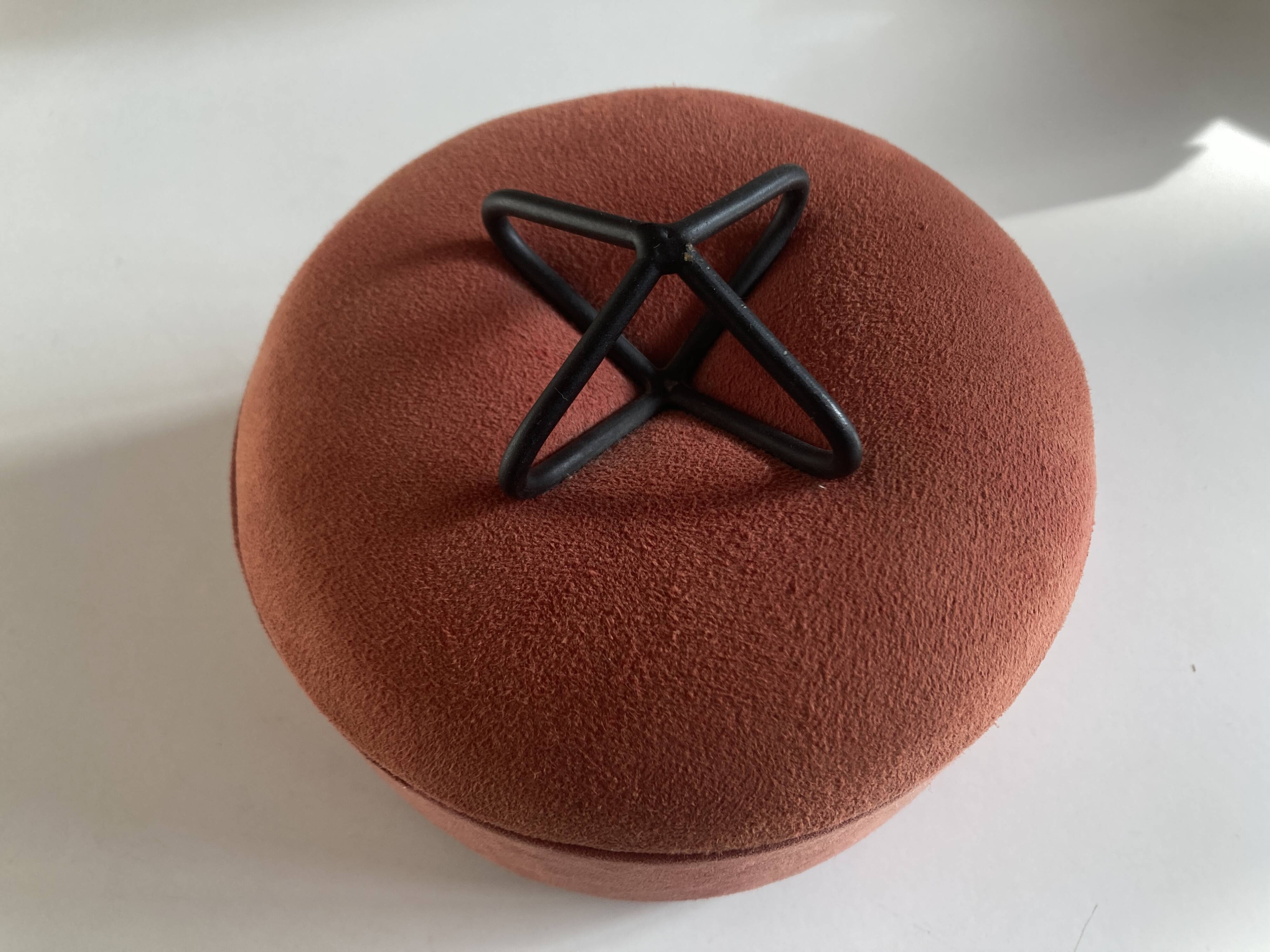 Space Age 1960 box in suede calfskin