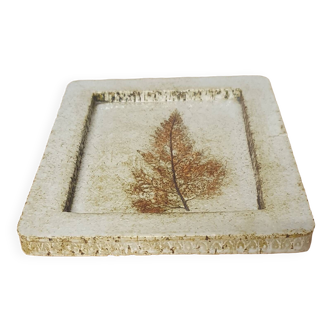 Empty Pocket, Roger Capron Ashtray French ceramic Herbarium blue 1970 vintage