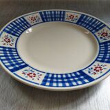 Plat en faïence ancienne K&G Lunéville "Gérardmer"