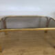 Vintage metal coffee table Italy 1970s