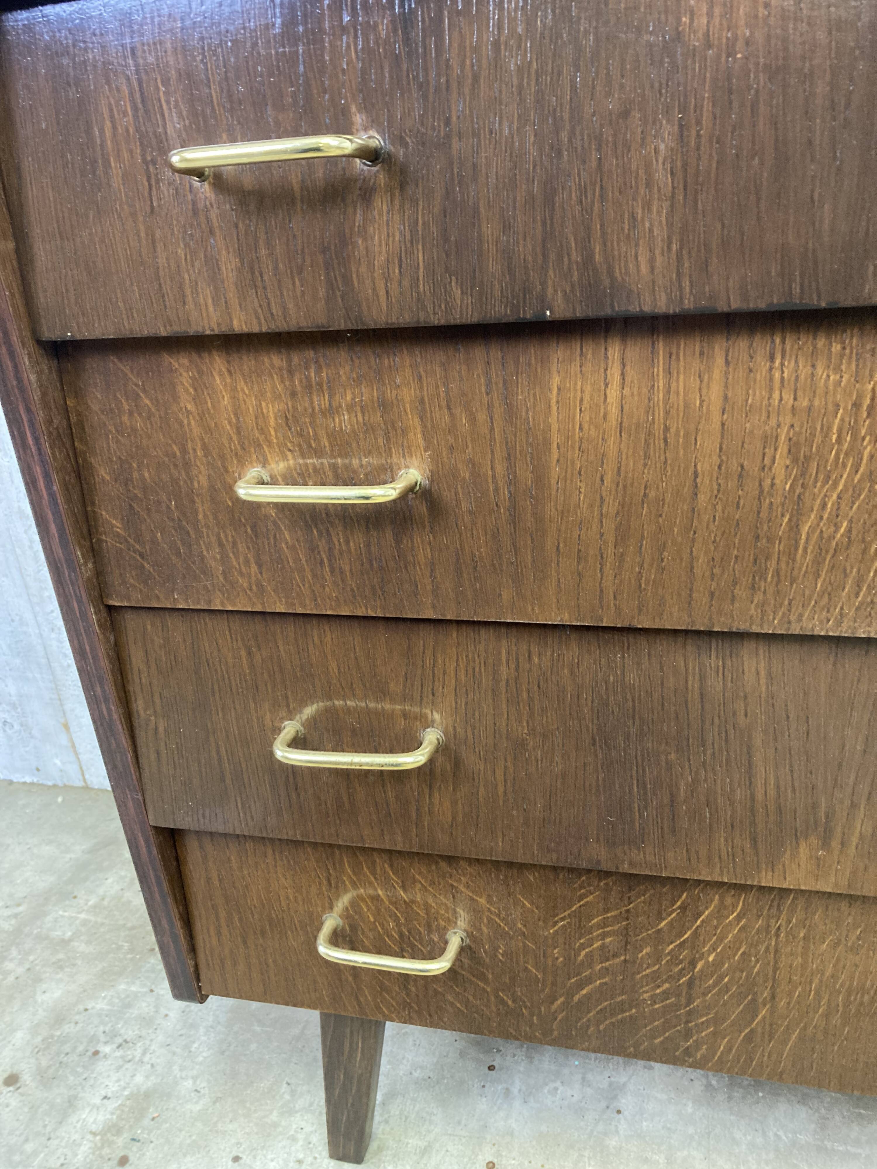 Vintage winged chest of drawers