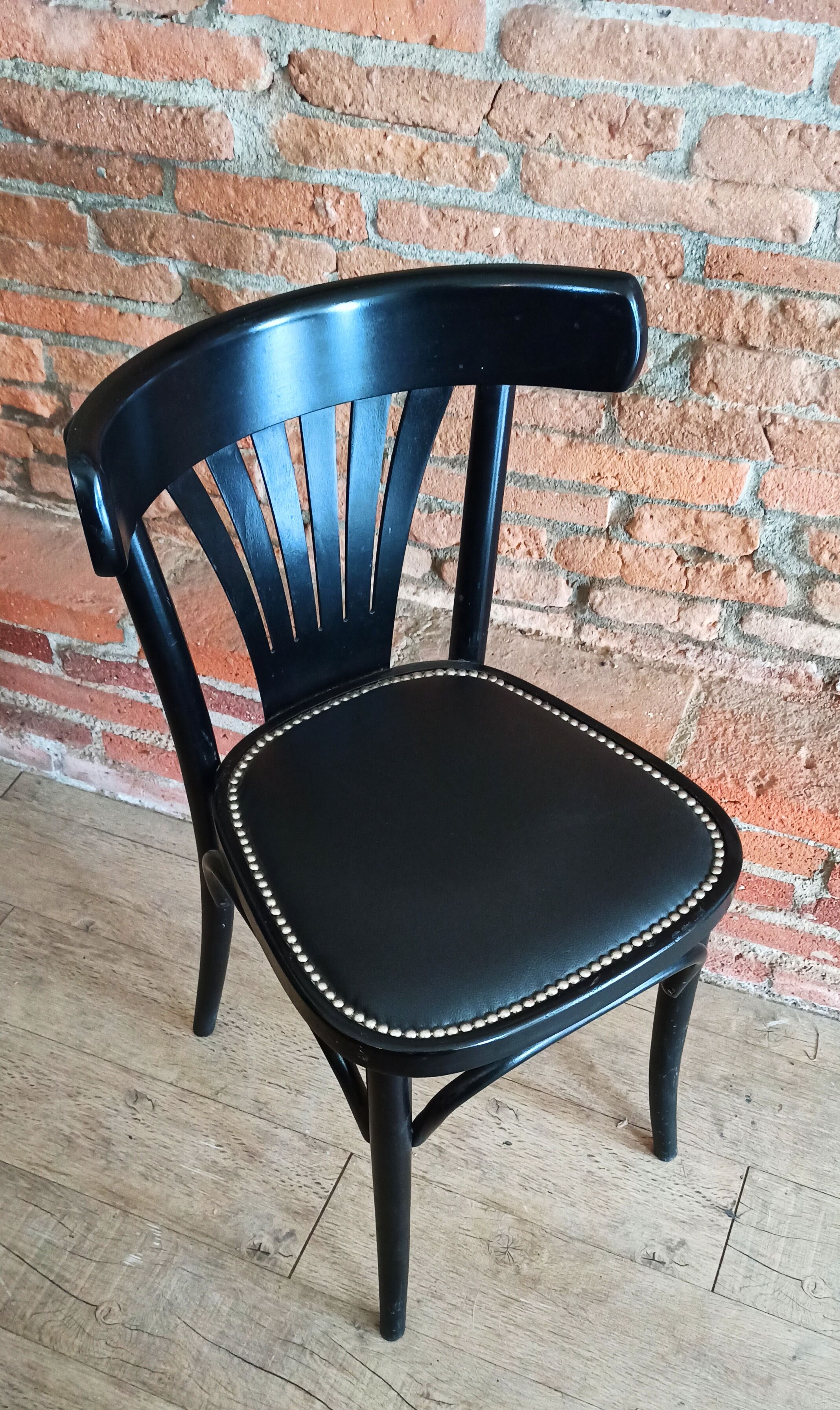 Studded bistro chair