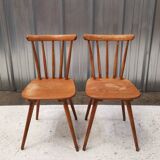 Pair of bistro chairs with bars