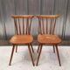 Pair of bistro chairs with bars
