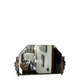 Bevelled mirror from the Art Deco period and style, 1930-40.