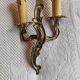 Pair of 19th century Louis XV style gilt bronze wall lights with 2 branches