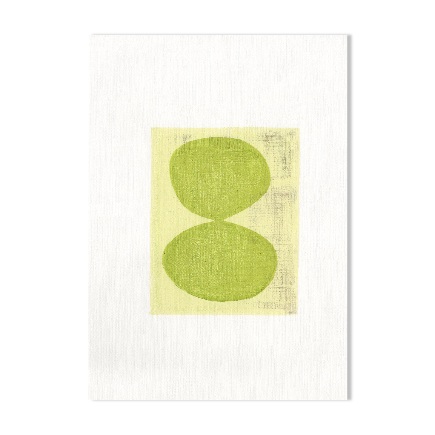 Painting on paper Frameless illustration M100 signed EAWY