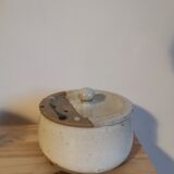 Handcrafted enamelled vintage stoneware box