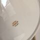 Set of 5 gold porcelain plates