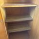 Vintage 1960s wooden wardrobe with tapered legs.