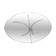 Round Metal and Glass Table - Vintage Design