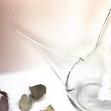 Spanish glass porron pitcher