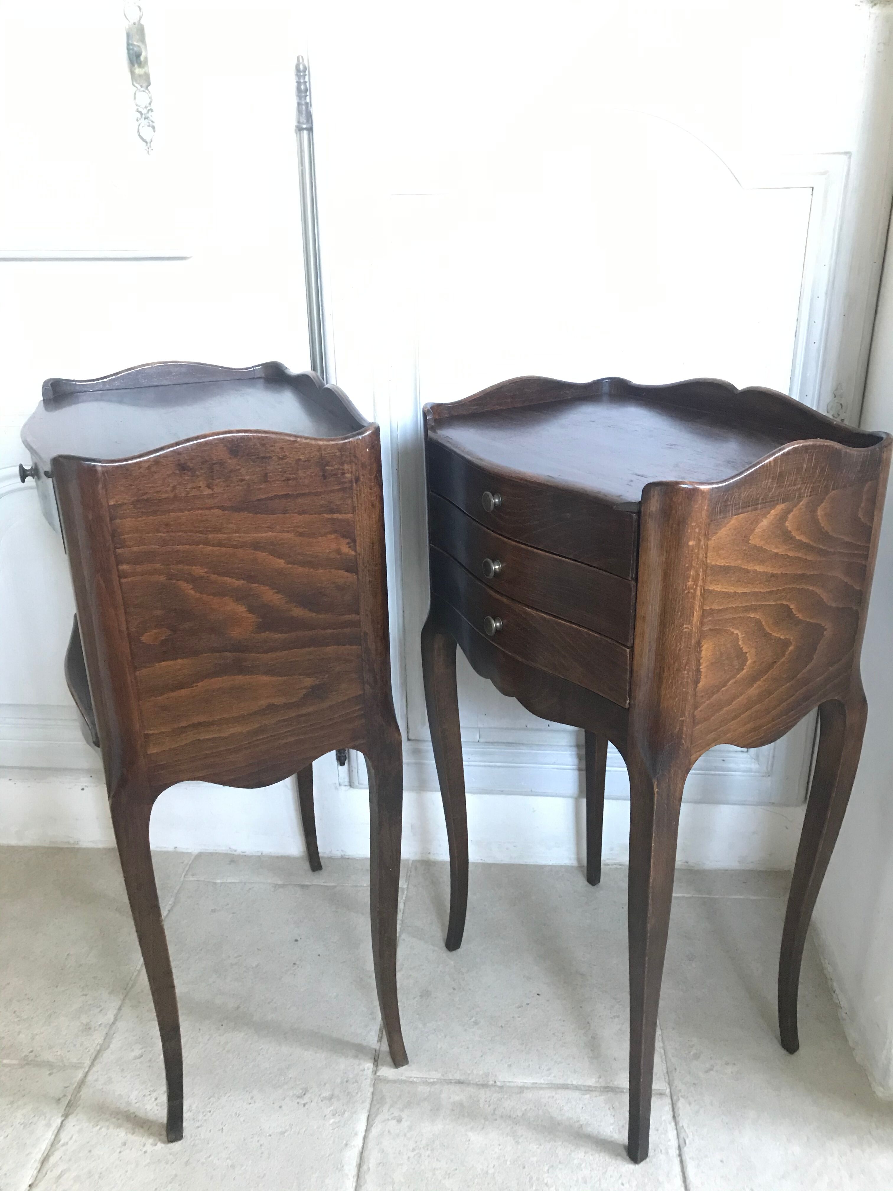 Pair of Louis XV-style bedside tables