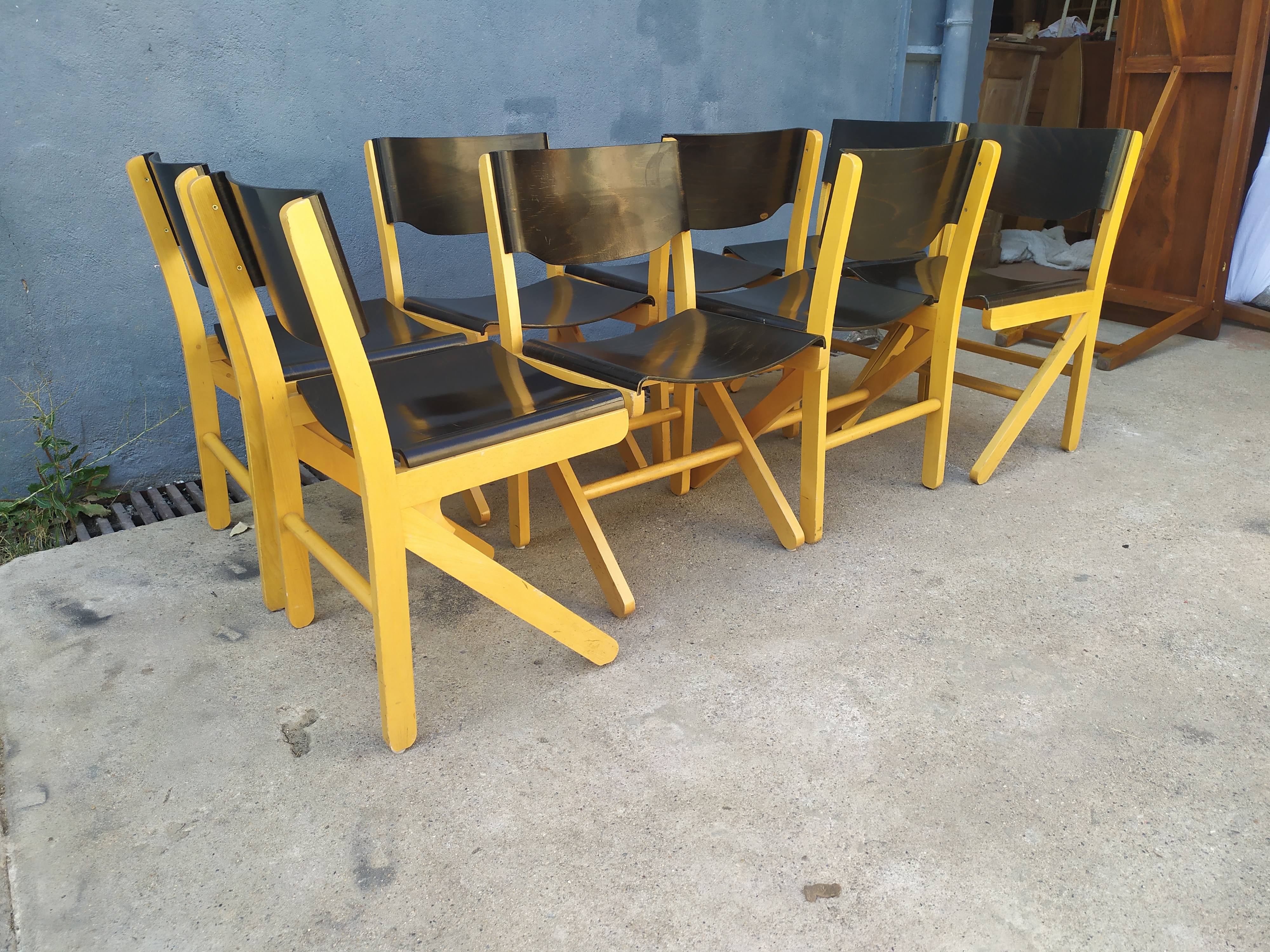 8 Baumann bistro chairs
