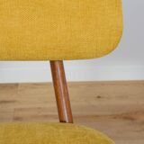Mid-Century Teak Dining Chairs  Scissor by Louis van Teefelen for Wébé, Netherlands, 1950s, Set of 4