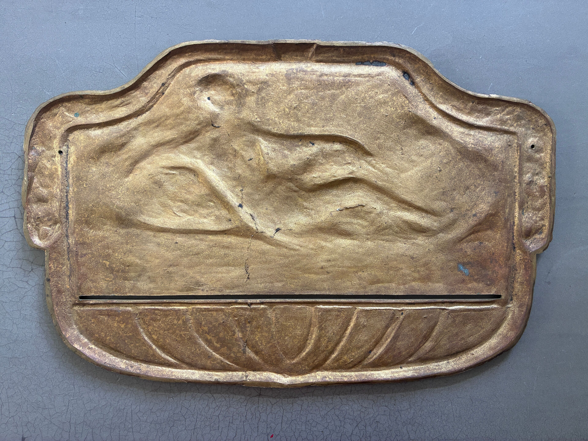 Ancien porte pipe Art déco en bronze